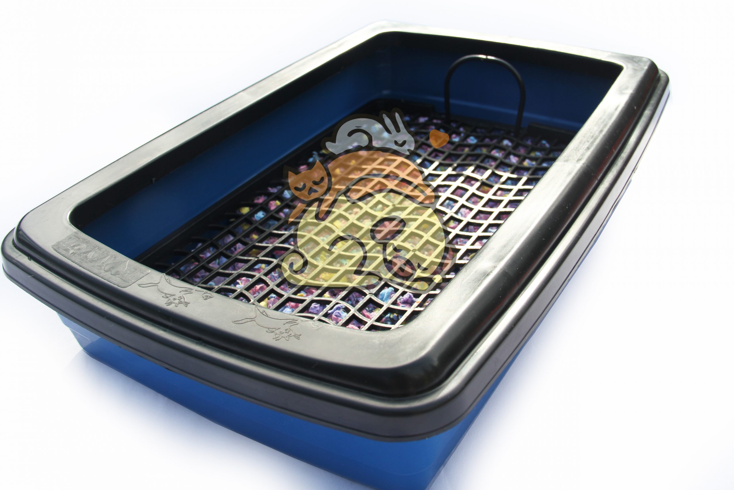 baño con rejilla para conejo