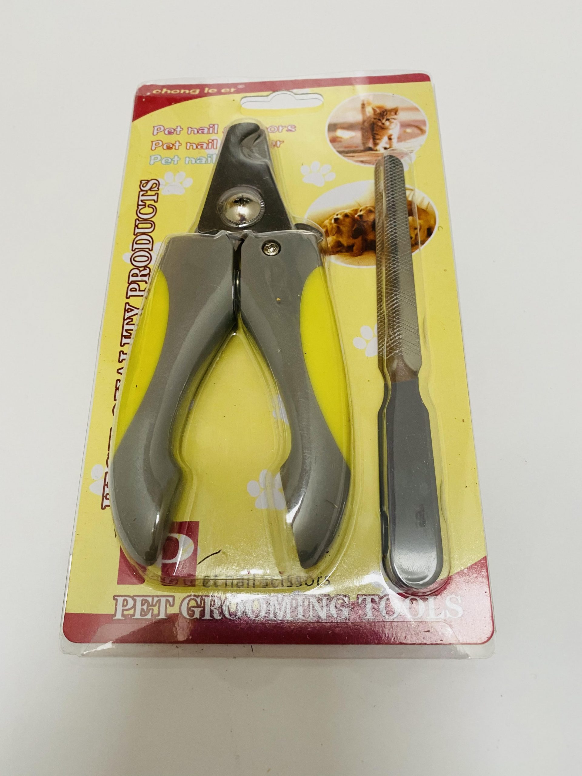 Set de cuidado para uñas de mascotas con lima