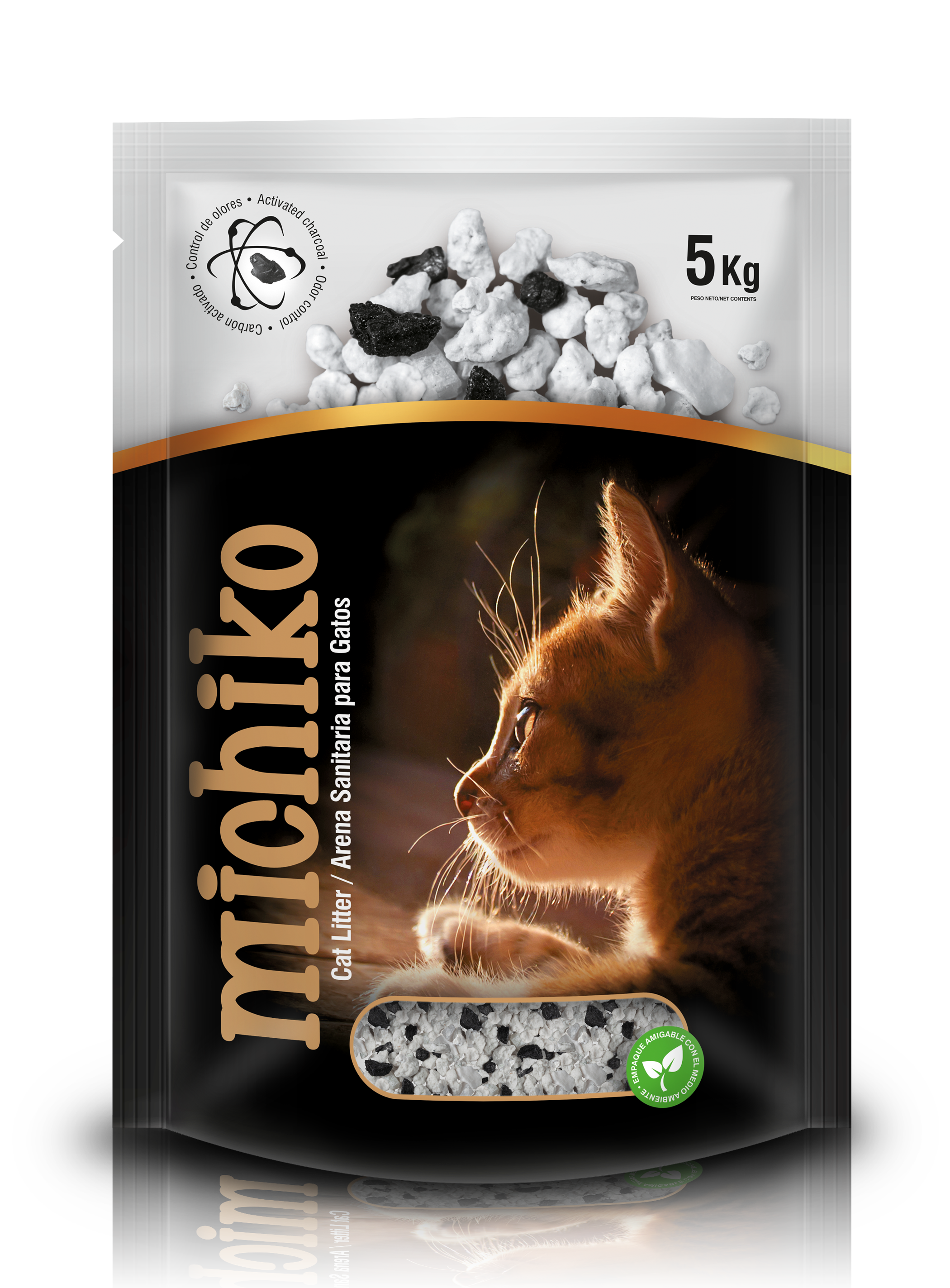 arena sanitaria para gatos con carbón activado