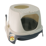 Caja de arena con doble acceso, arenera de doble entrada y fácil limpieza