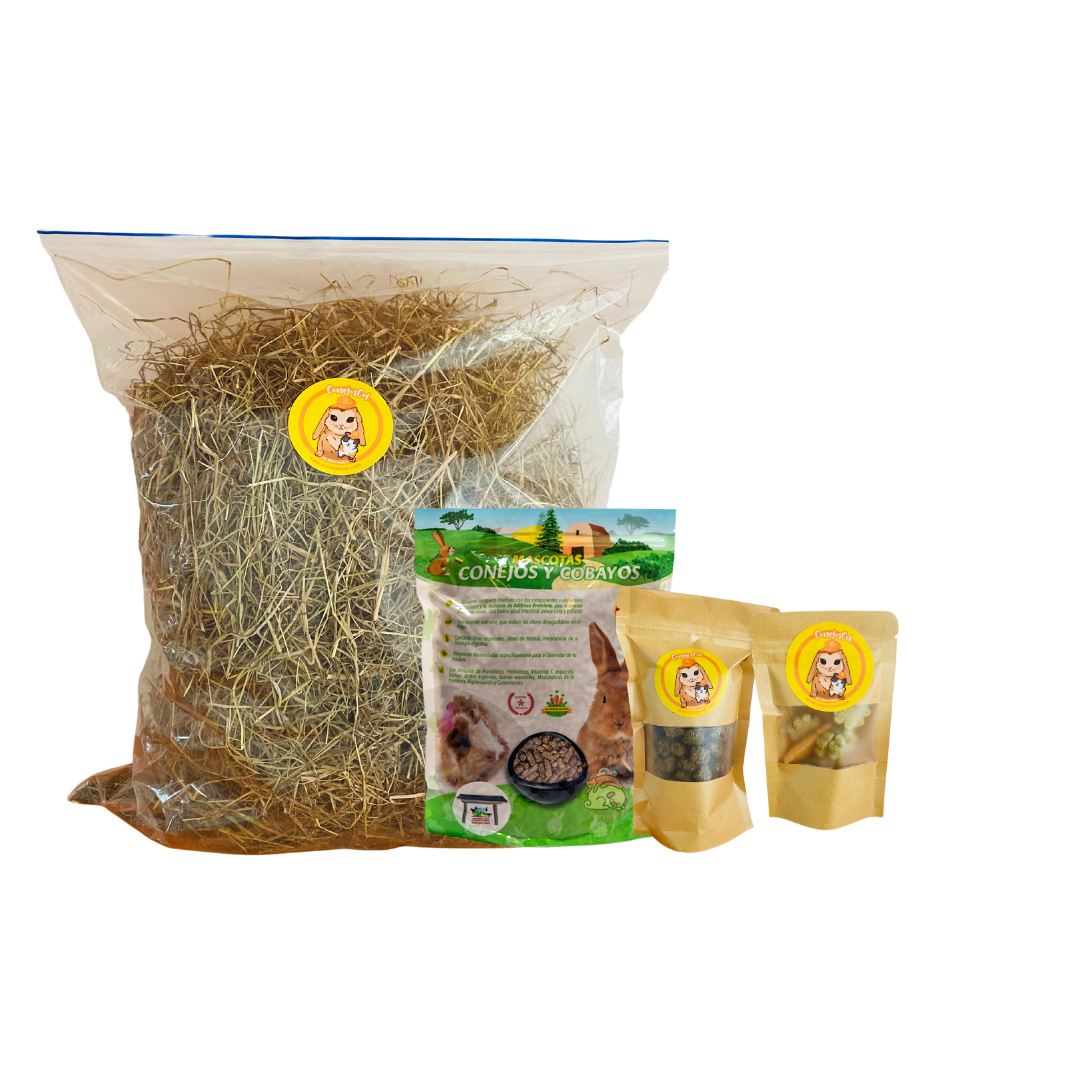 Combo premium para conejos y cobayos alimento completo para conejos y cobayos