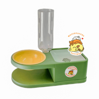 bebedero y comedero en uno, comedero doble para perros