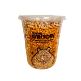 mezcla equilibrada de cereales, quinua y zanahoria para hámster