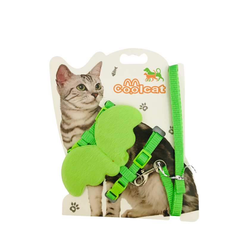 Collar para mascotas arnes ajustable con diseño de alitas