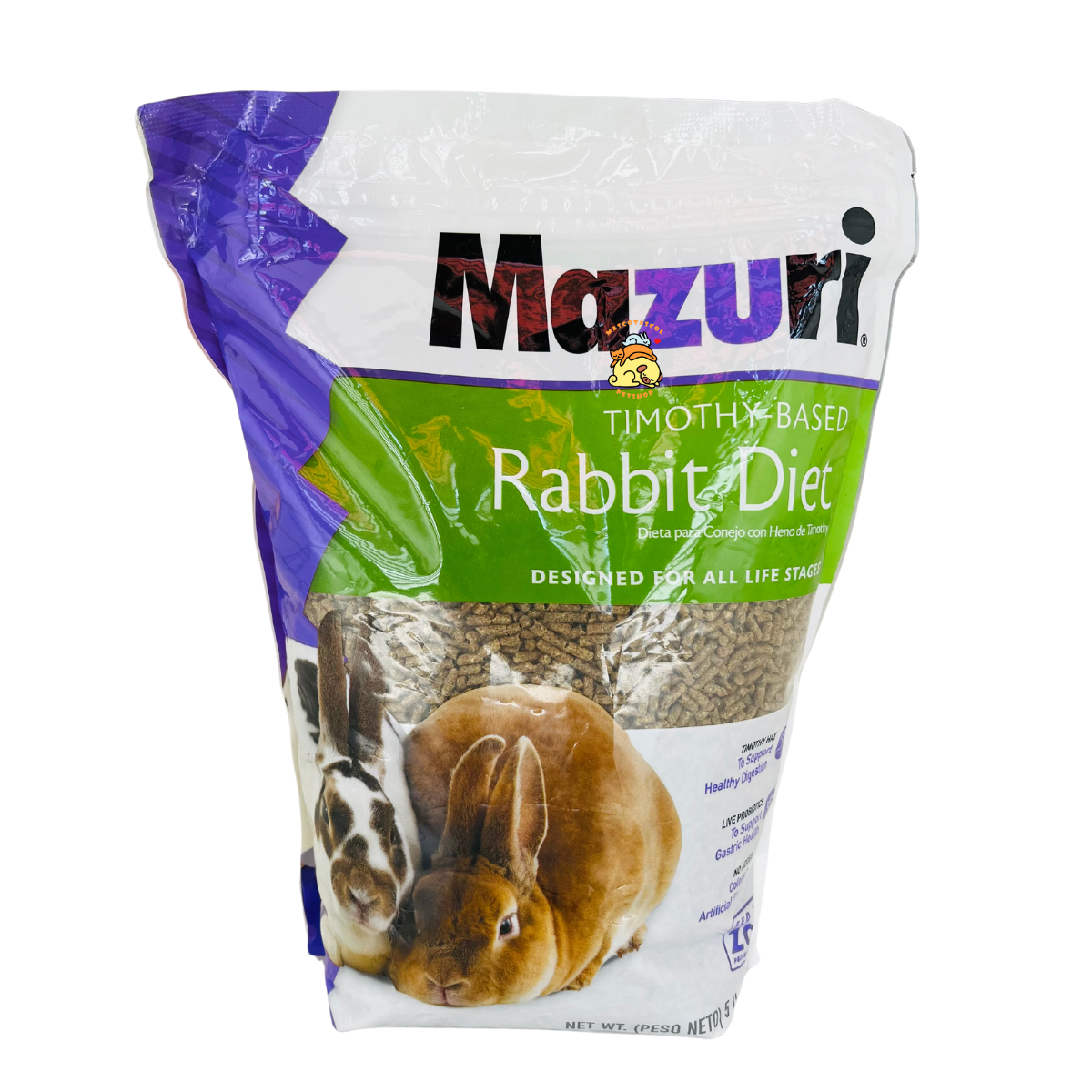 alimentación para conejos, alimento premium para roedores, alimento a base de heno timothy