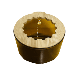 Baño Flor para Hámster Grande Higiene y diversión en un solo lugar. Ideal para hámsters grandes que aman revolcarse en arena. ¡Práctico, bonito y fácil de limpiar!