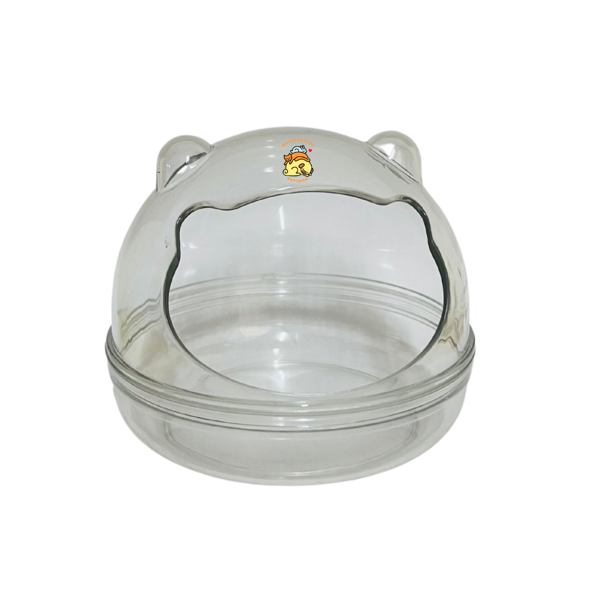 Baño orejitas para hámster Dale a tu hámster un espacio adorable y cómodo para sus baños de arena. ¡Mantén su pelaje limpio mientras decora su jaula con estilo!