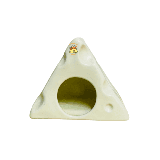 Casita Queso para Hámster Un refugio adorable y divertido en forma de queso. Perfecto para que tu hámster duerma, se esconda y juegue. ¡Amará su nueva casita!