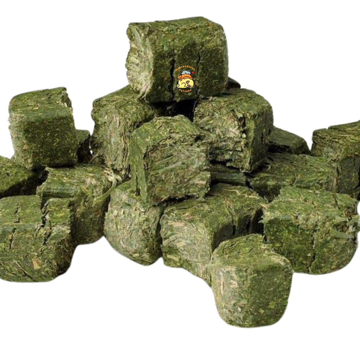 Cubos de alfalfa chilena 500g alfalfa chilena para conejos, cobayas, roedores