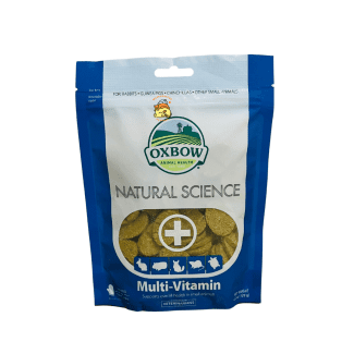 Oxbow Multivitamínico para Animales Pequeños Apoya su salud general con una mezcla balanceada de vitaminas esenciales. Ideal para conejos, cobayas y hámsters.