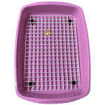 Esquinero Plano para Conejos y Cobayas Mantén su hábitat limpio y ordenado. Ideal para que hagan sus necesidades en un solo lugar. Fácil de usar y de limpiar.